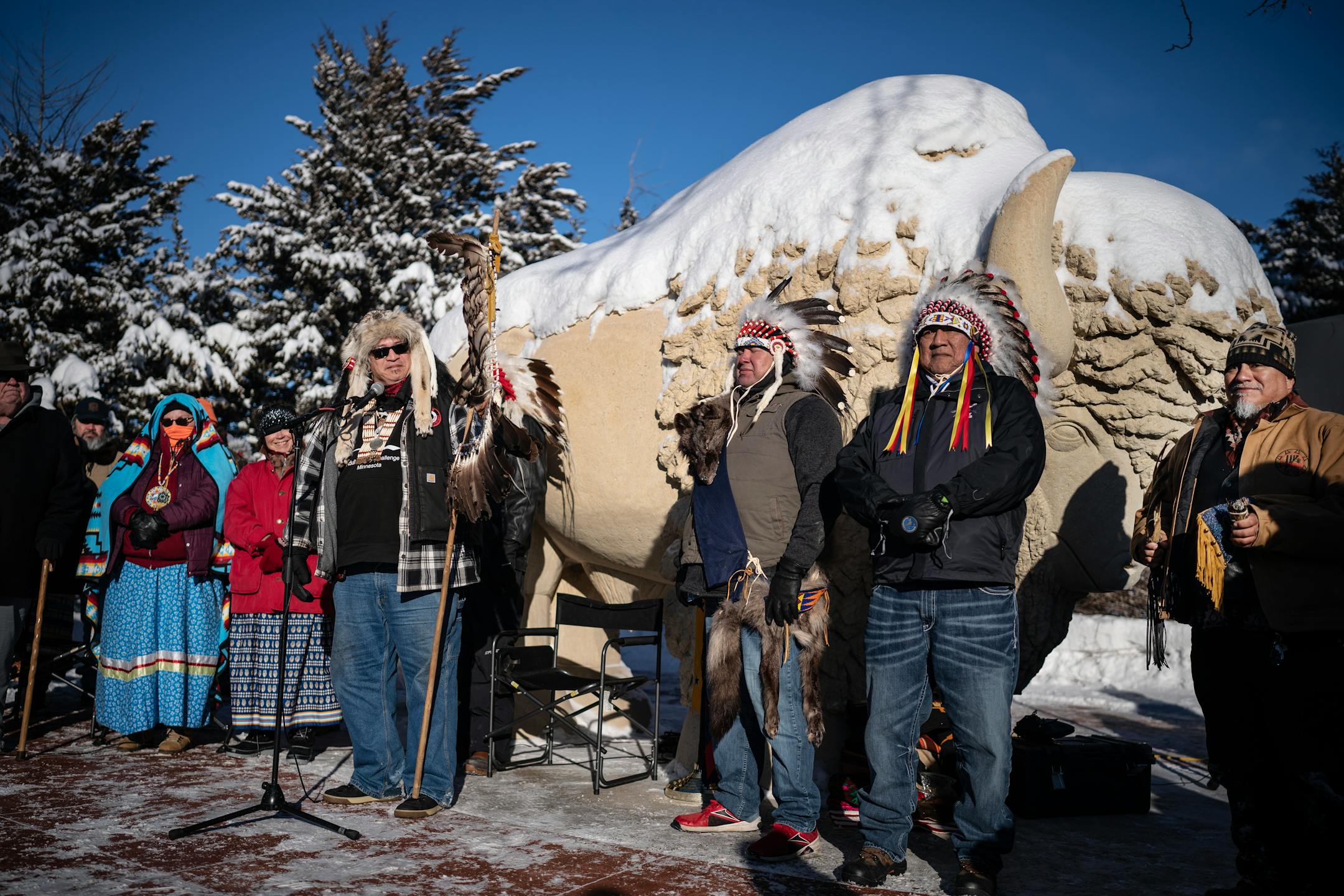 Todd Finney spoke at Reconciliation Park.
