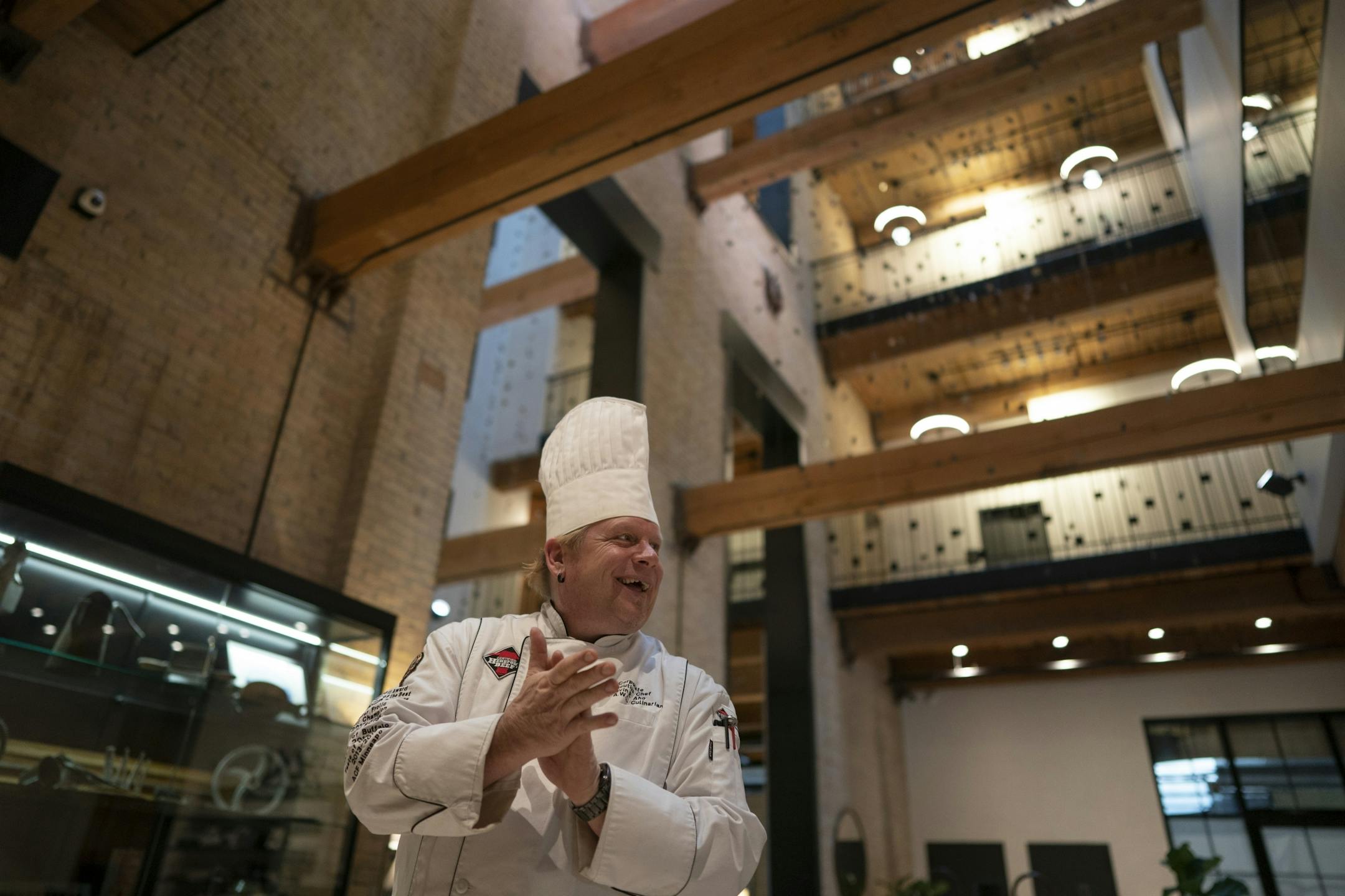 Kevin Aho, executive chef of Umbra at the Canopy by Hilton at Thresher Square Monday February 25, 2019 in Minneapolis, MN.
