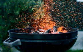 Barbeque Fire Sparks