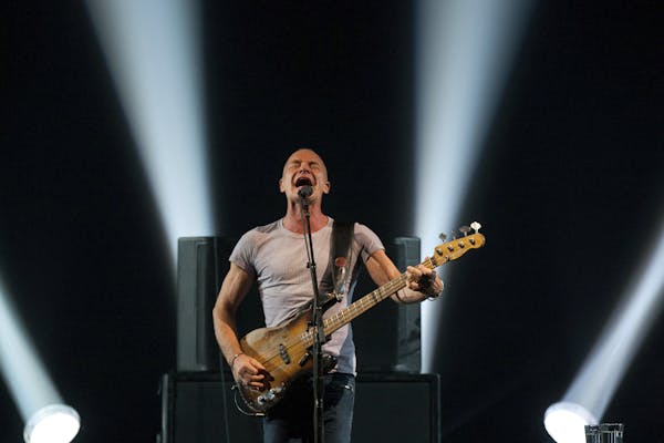 Sting, the singer, performs as part of his "Back to Bass" tour at the Roseland Ballroom in New York, Nov. 8, 2011. Sting's performance Tuesday night w