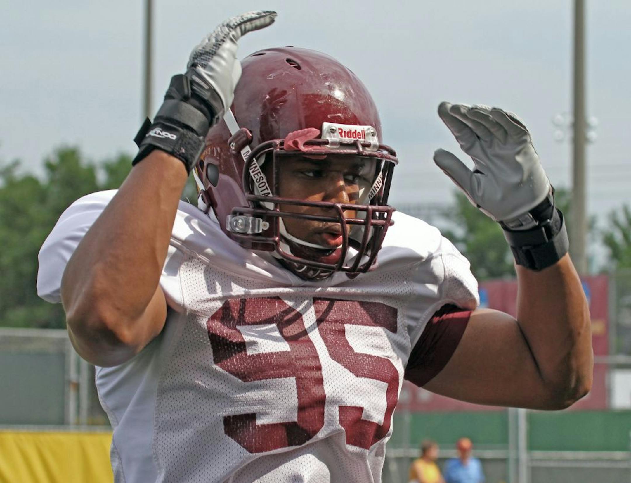 Gophers defensive end D.L. Wilhite