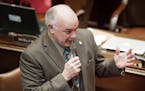 DFL Senator David Tomassoni spoke against the teacher tenure bill Monday, February 27, 2012 saying instead " we should just stop laying off teachers" 
