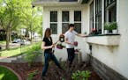Kelsey Devine and Alex Bauman planted the window box at their new house in Minneapolis. The couple were aggressive with their offer and waived an insp