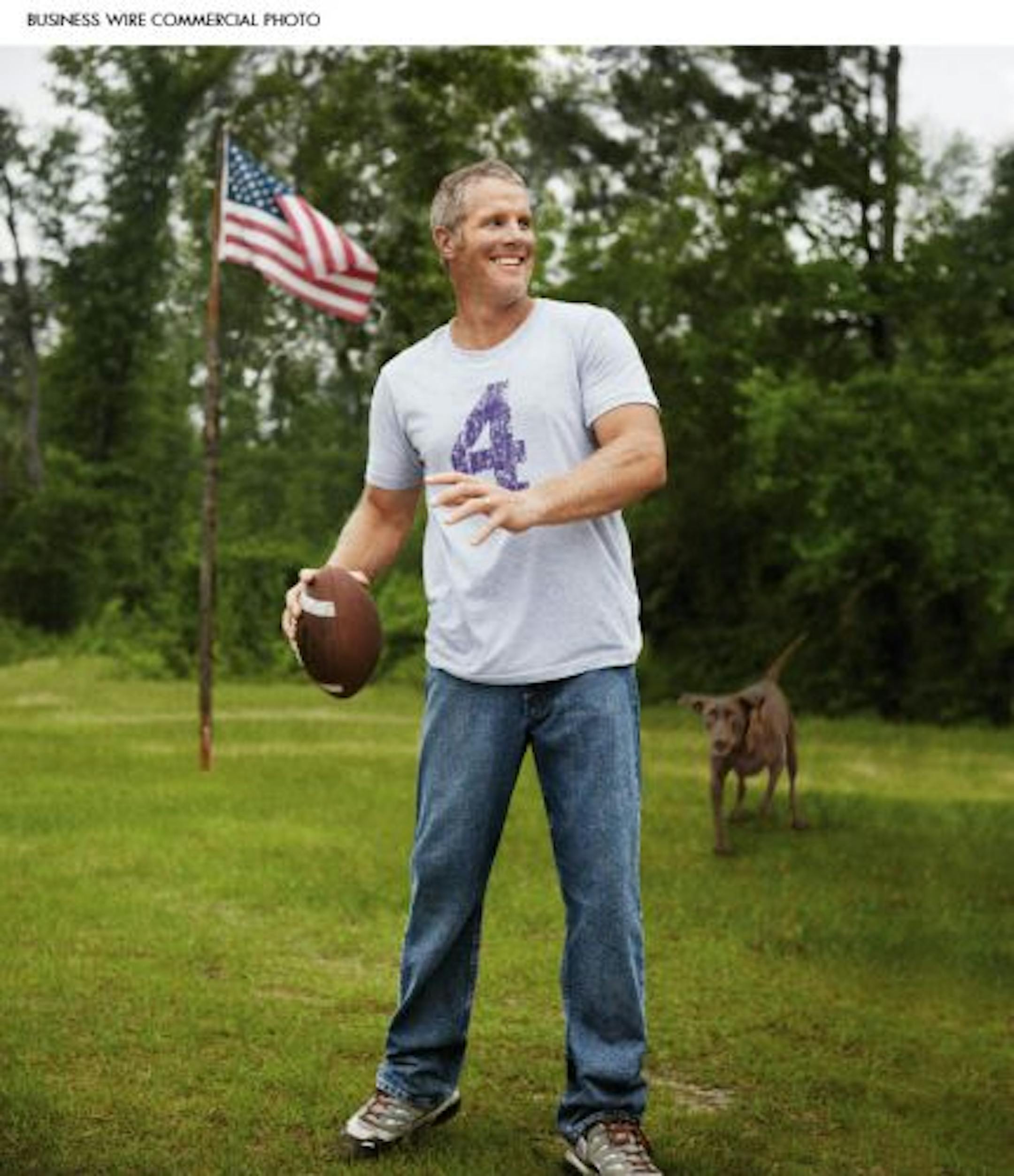 Vikings quarterback Brett Favre