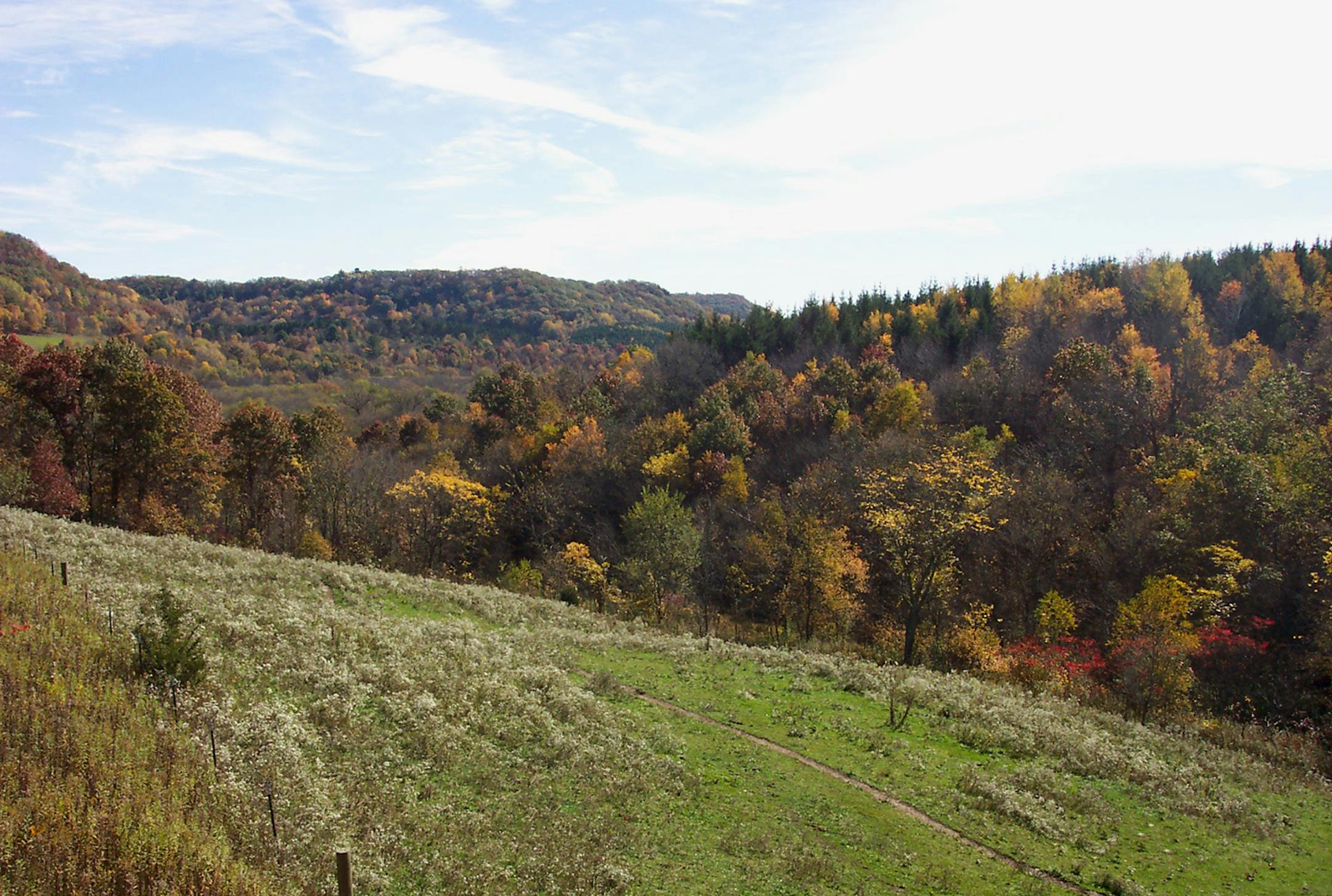 The Kickapoo Valley Reserve in southwestern Wisconsin has more than 50 miles of trails through the so-called Ocooch Mountains.