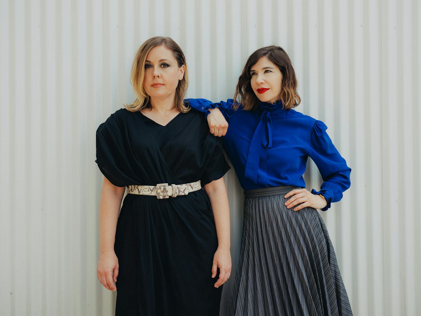 Corin Tucker, left, and Carrie Brownstein of Sleater-Kinney.