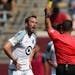 Minnesota United defender Brent Kallman, called for a yellow card in a 2017 game against New York Red Bulls at TCF Bank Stadium, said games between th
