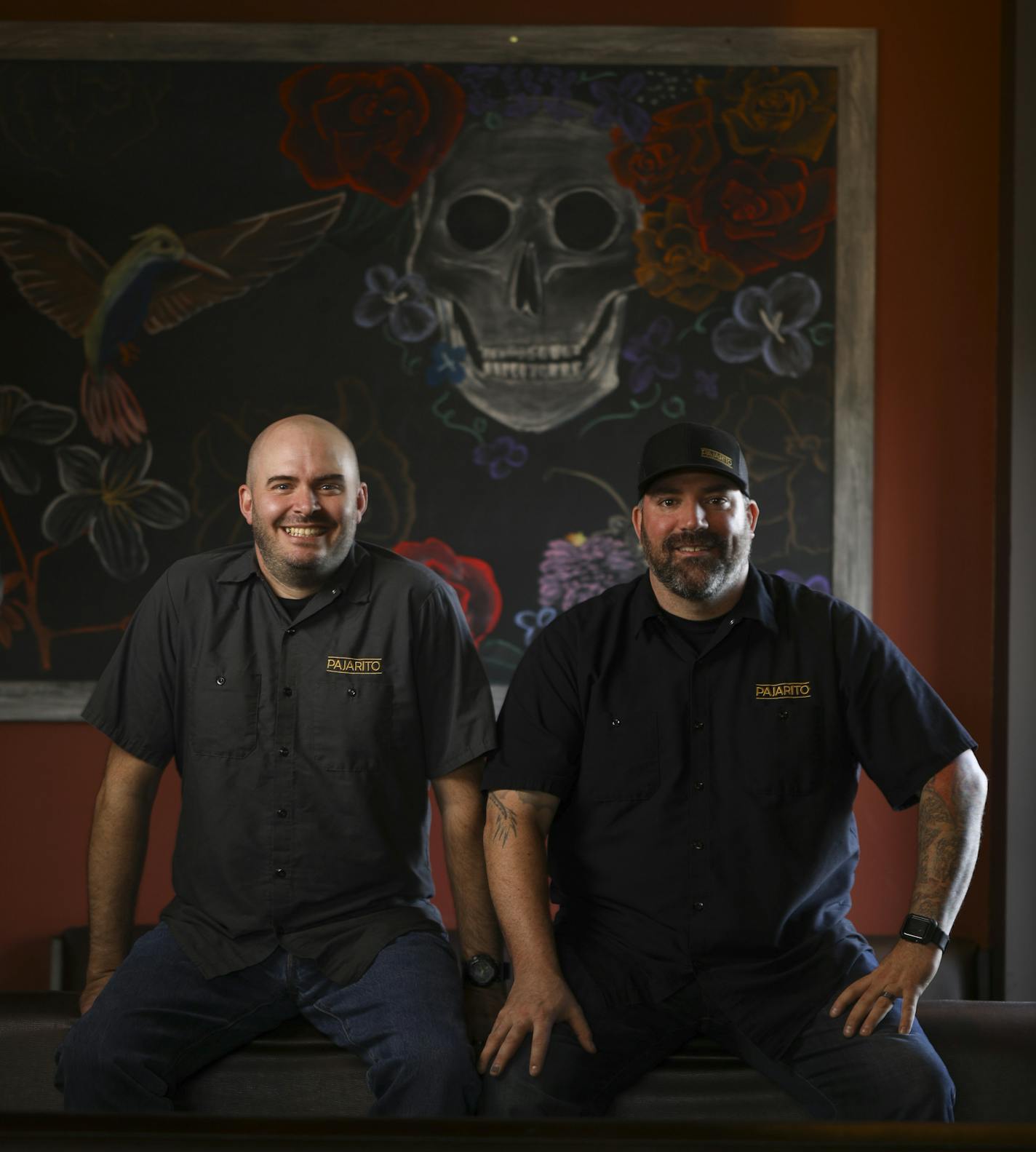 Chefs Tyge Nelson, left, and Stephan Hesse of Pajarito in St. Paul. ] JEFF WHEELER &#xef; jeff.wheeler@startribune.com Chefs Stephan Hesse and Tyge Nelson of Pajarito in St. Paul have created a Thanksgiving vegetable side dish of Brussels sprouts, elote-style, for Taste readers. They were photographed in their W. 7th St. restaurant Wednesday afternoon, November 8, 2017.