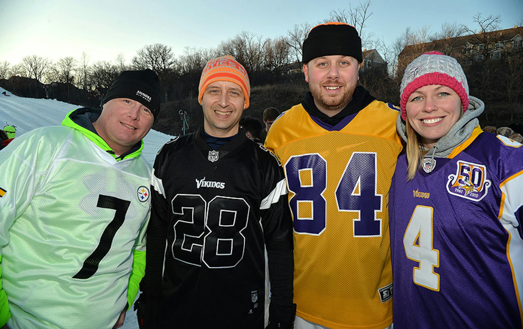 From left, Dan England Jr., Chris Hacker, Ryan Ness and Jenna Frantz. ] (SPECIAL TO THE STAR TRIBUNE/BRE McGEE) **Dan England Jr. (left), Chris Hacker (center left), Ryan Ness (center right), Jenna Frantz (right), Bedrace