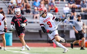 Blake Piscitiello has scored 56 goals this season for Lakeville North's boys lacrosse team.