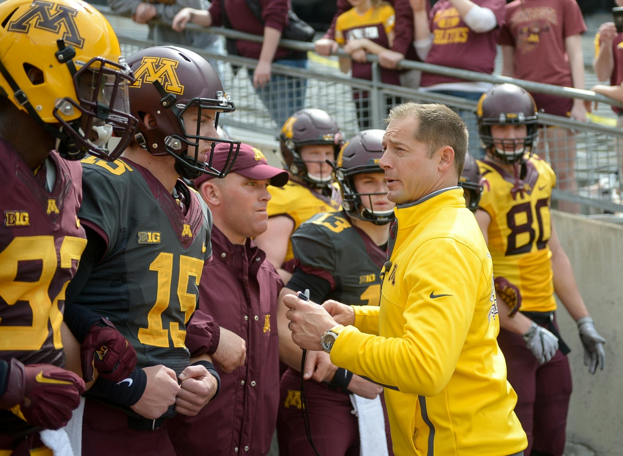 Gophers head coach P.J. Fleck