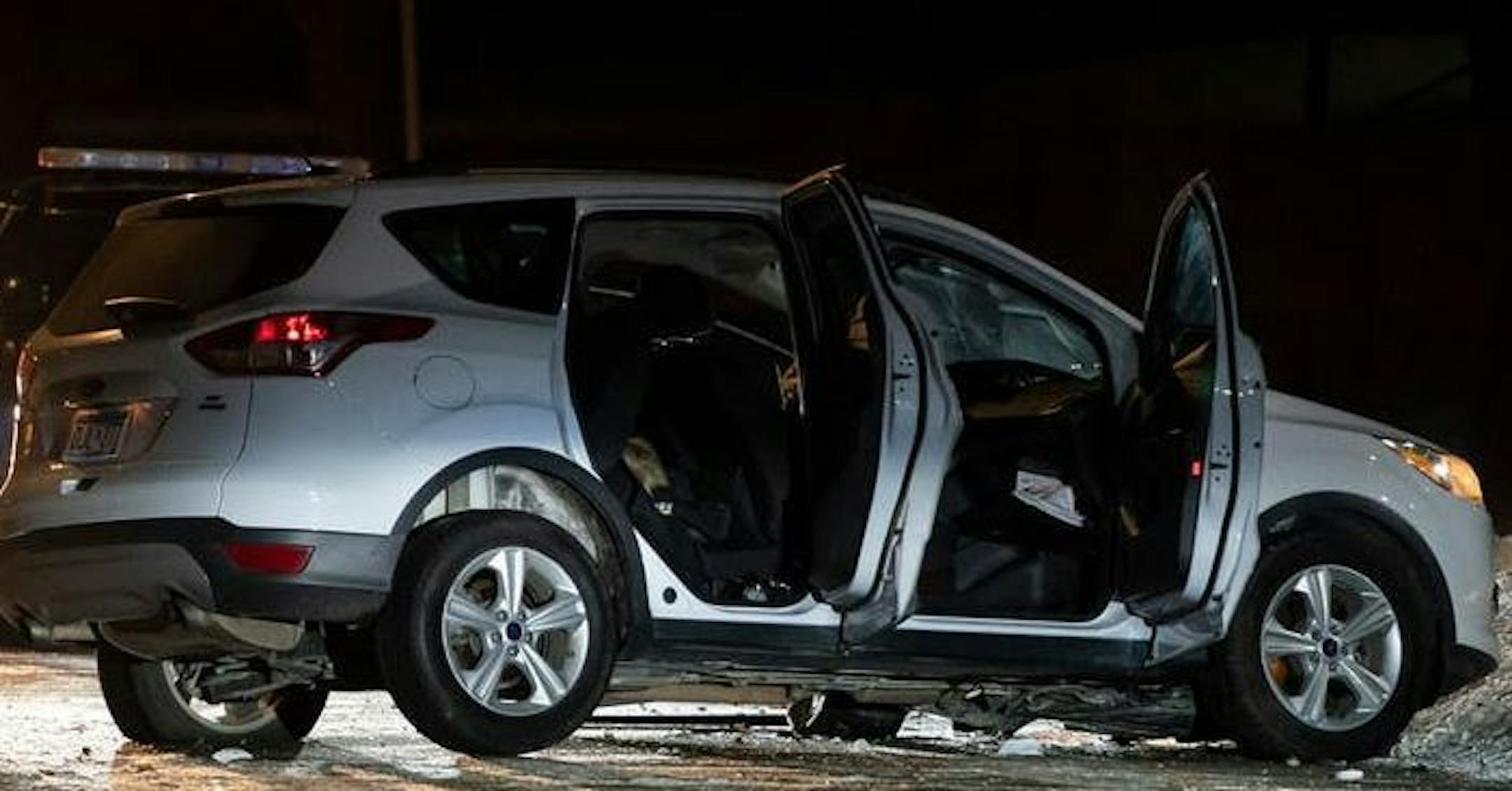 The shooting scene on N. Russell Avenue near N. 16th Avenue in Minneapolis in late December 2019.