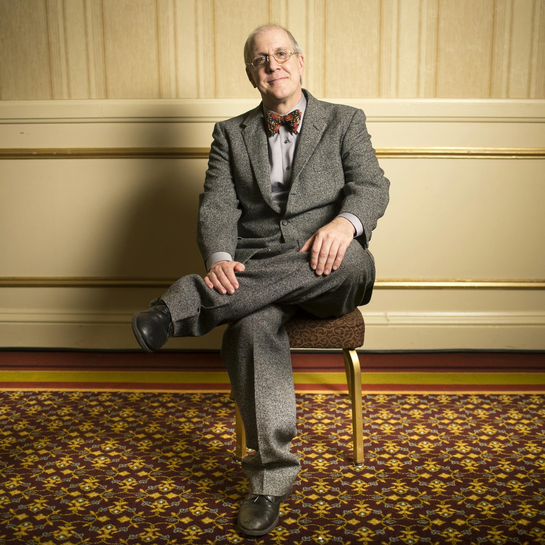 Ross Young, before a recent rehearsal for “It’s a Wonderful Life, a Live Radio Play,” which is running at the St. Paul Hotel.