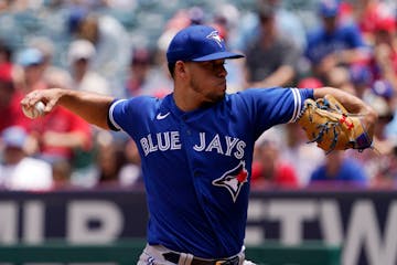 Jose Berrios started his career with the Twins before they traded him to Toronto last year for prospects.