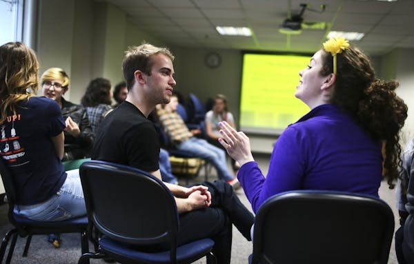The Sexual Health Awareness and Disease Education (SHADE) student group at the University of Minnesota had their final weekly meeting of the semester 