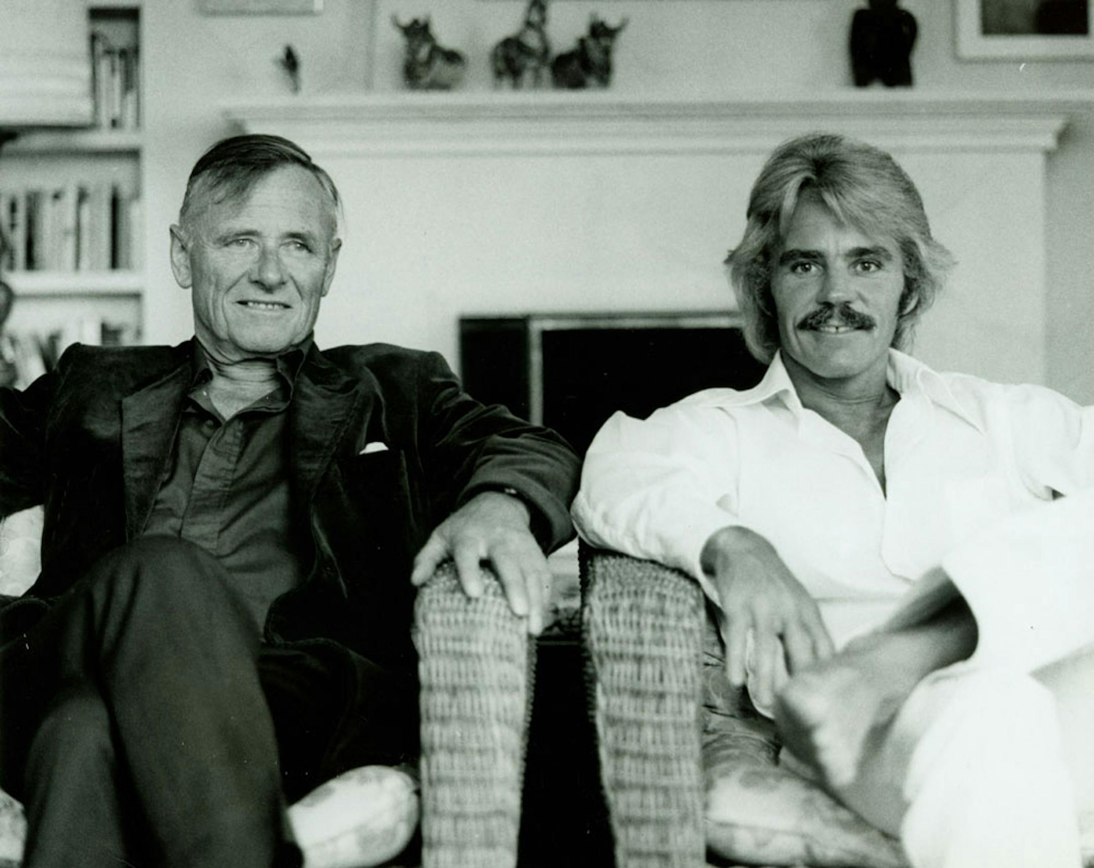 Christopher Isherwood (left) and Don Bachardy (right) in the late `70s.