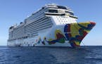 A view of the Norwegian Encore cruise ship during its inaugural sailing from PortMiami, which took place from Nov. 21-24, 2019. (Richard Tribou/Orland
