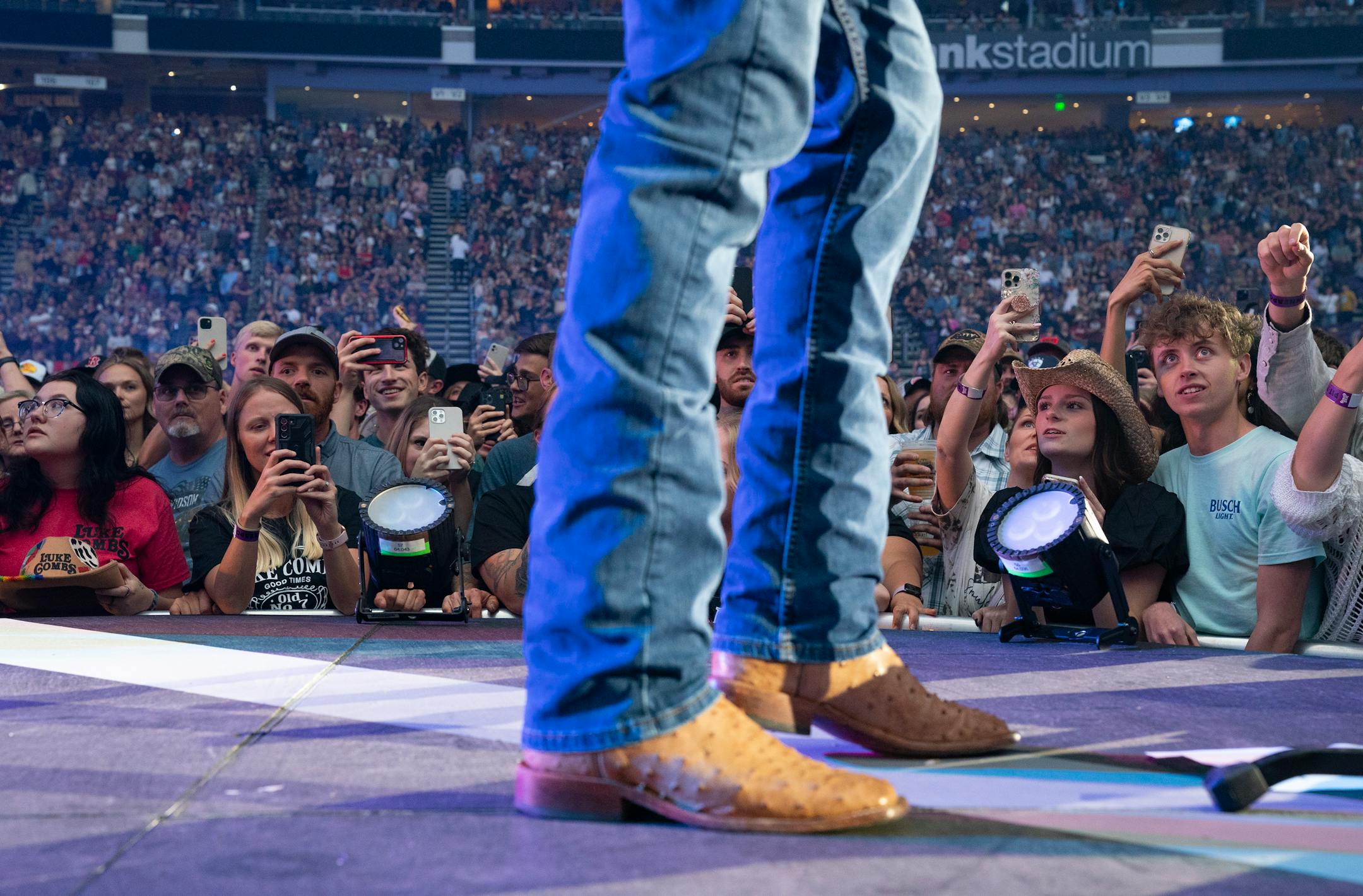 Riley Green opens for Luke Combs at U.S. Bank Stadium.