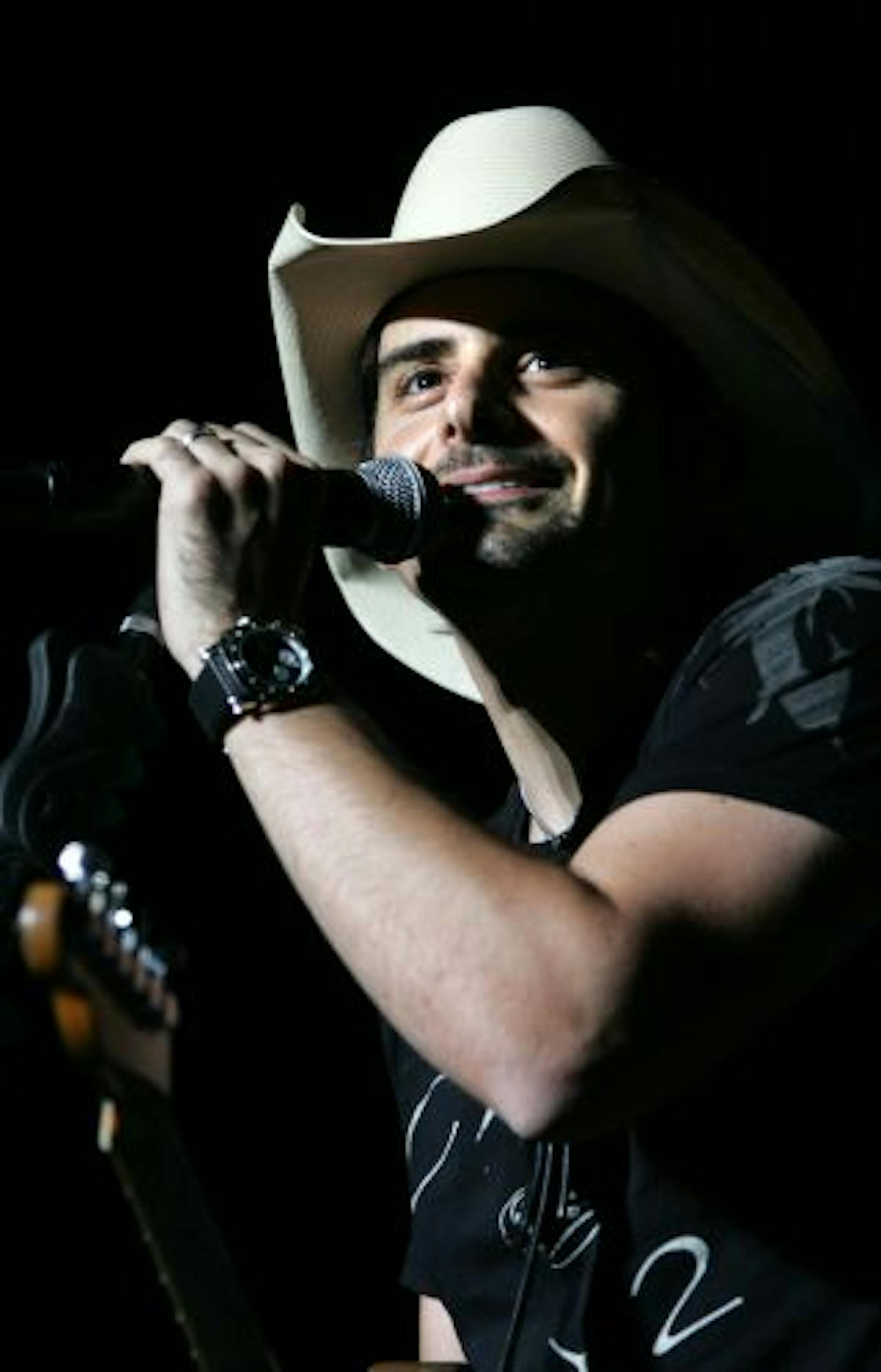Country singer Brad Paisley performed at the State Fair Grandstand.