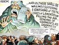 Sack cartoon: Super Bowl issues