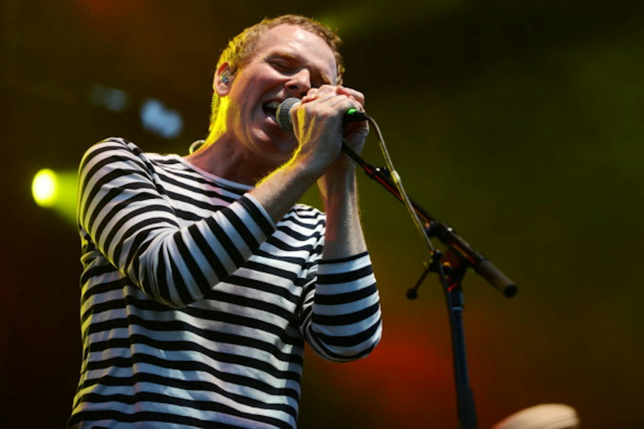 Stuart Murdoch of Belle & Sebastian at Rock the Garden in 2015/ Star Tribune file