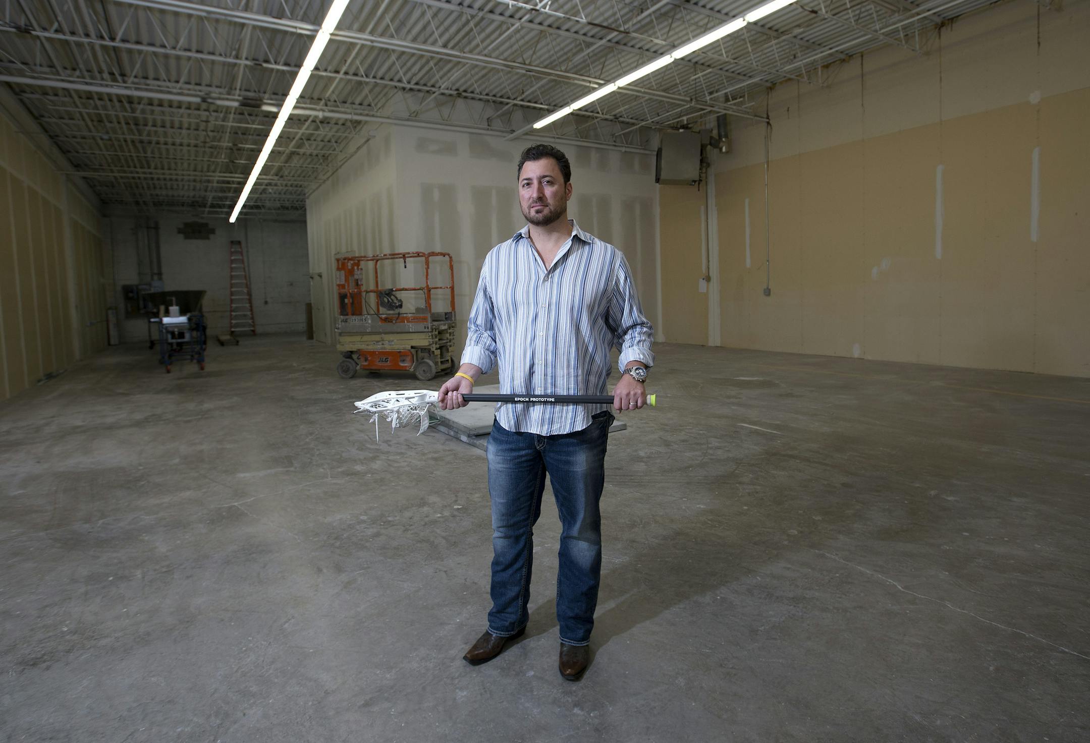 James Miceli, Principal Sales and Marketing of Epoch Lacrosse. ] CARLOS GONZALEZ cgonzalez@startribune.com - September 16, 2015, Roseville, MN, Epoch Lacrosse, in the year since we wrote about Epoch, they've nearly doubled revenue, added people to sales, engineering and finance, and are now moving to 10,000 square feet of new space in Roseville.