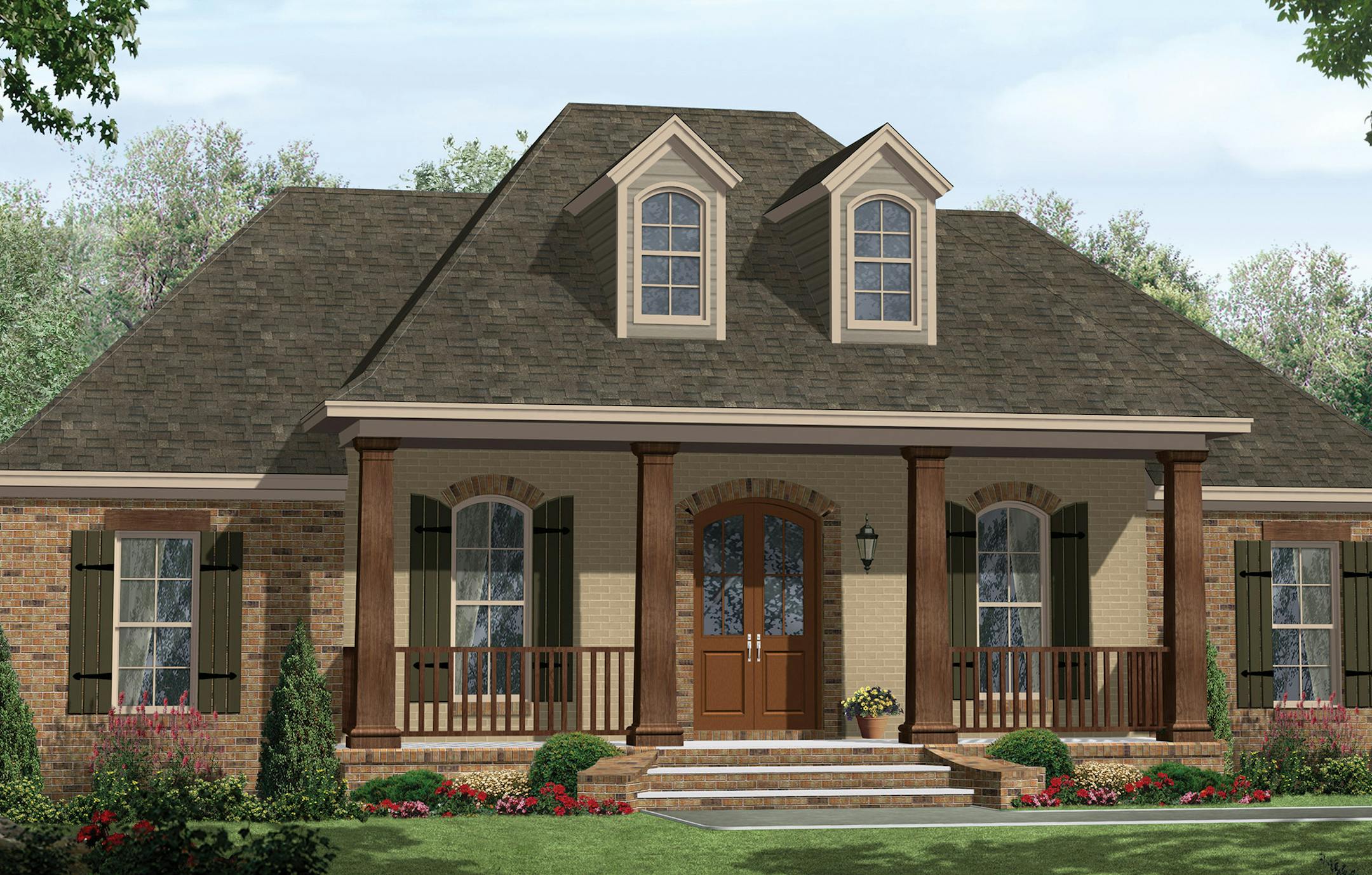 Euro style lives large in this home plan.