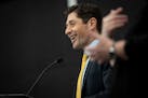 Minneapolis Mayor Jacob Frey gives his State of the City speech to a crowd at the Northstar Center in Minneapolis on Tuesday.