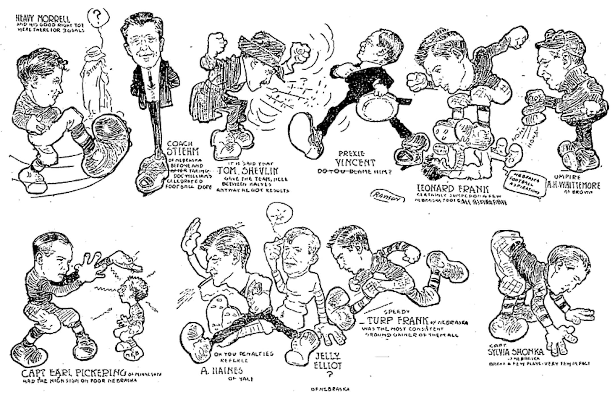 Minneapolis Tribune football illo dated Oct. 22, 1911