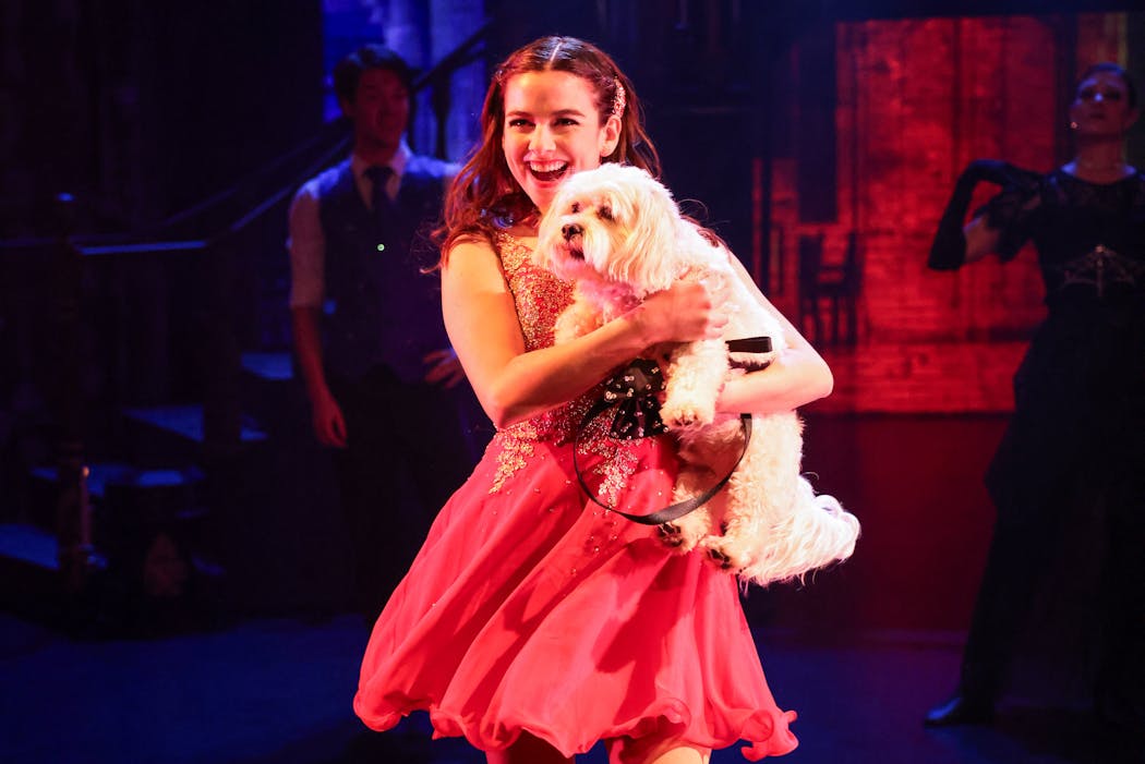 Renee Guittar dances with her dog Tofu in 