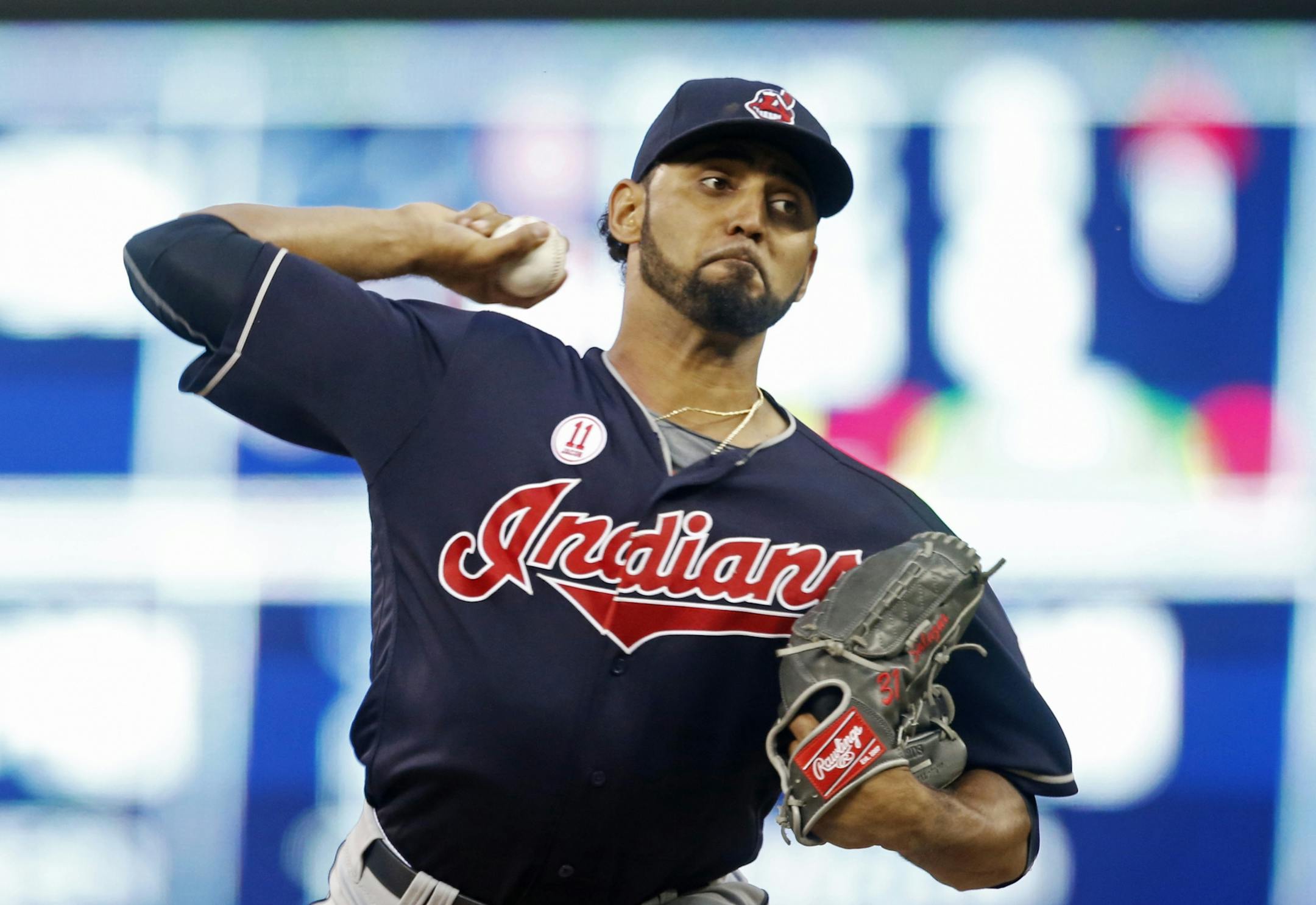 Cleveland Indians pitcher Danny Salazar