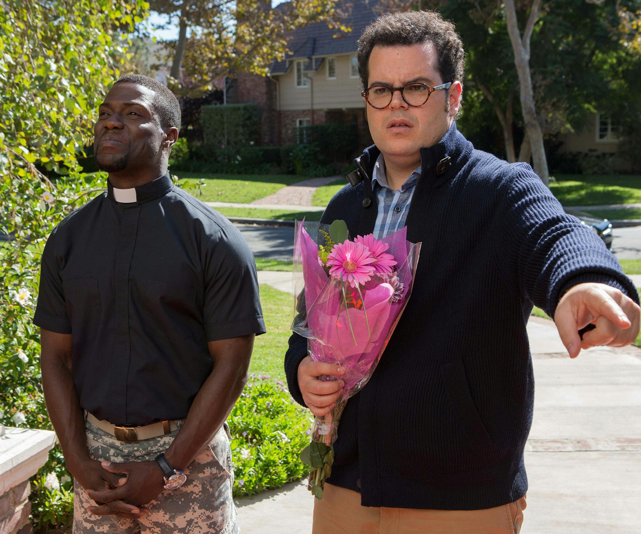Matt Kennedy/Screen Gems Kevin Hart and Josh Gad star in "The Wedding Ringer." ORG XMIT: Kevin Hart (Pending);Josh Gad (F