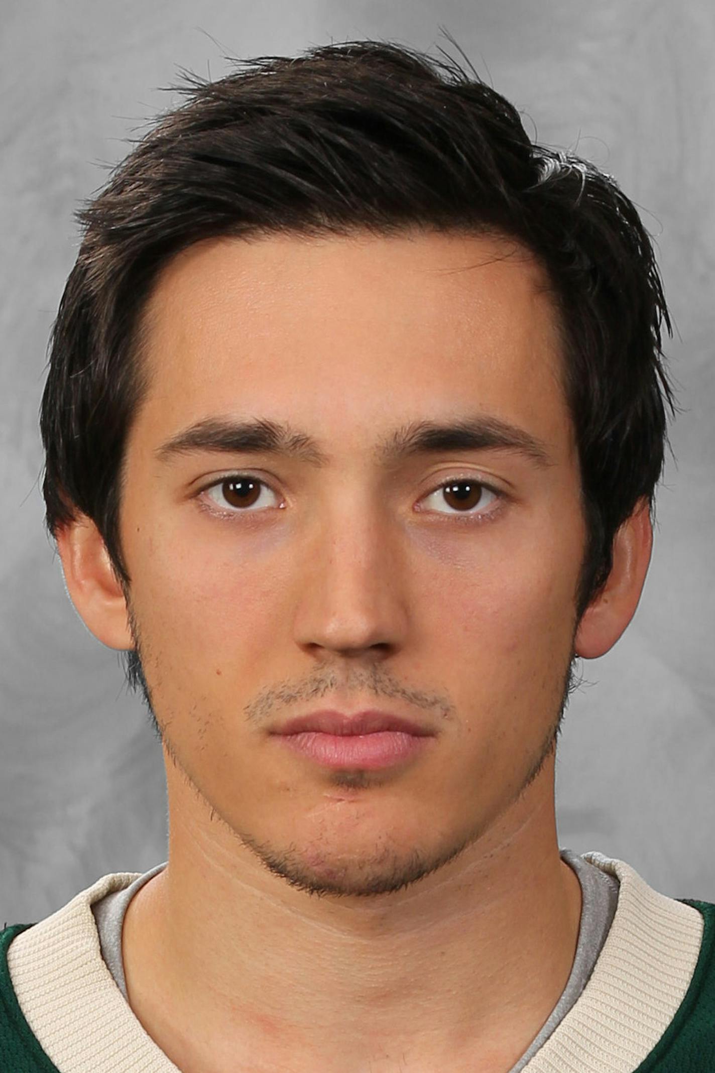 ST. PAUL, MN - SEPTEMBER 17: Jared Spurgeon #46 of the Minnesota Wild poses for his official headshot for the 2015-2016 season on September 17, 2015 at the Xcel Energy Center in St. Paul, Minnesota. (Andy King/NHLI via Getty Images) *** Local Caption *** Jared Spurgeon ORG XMIT: 570172171