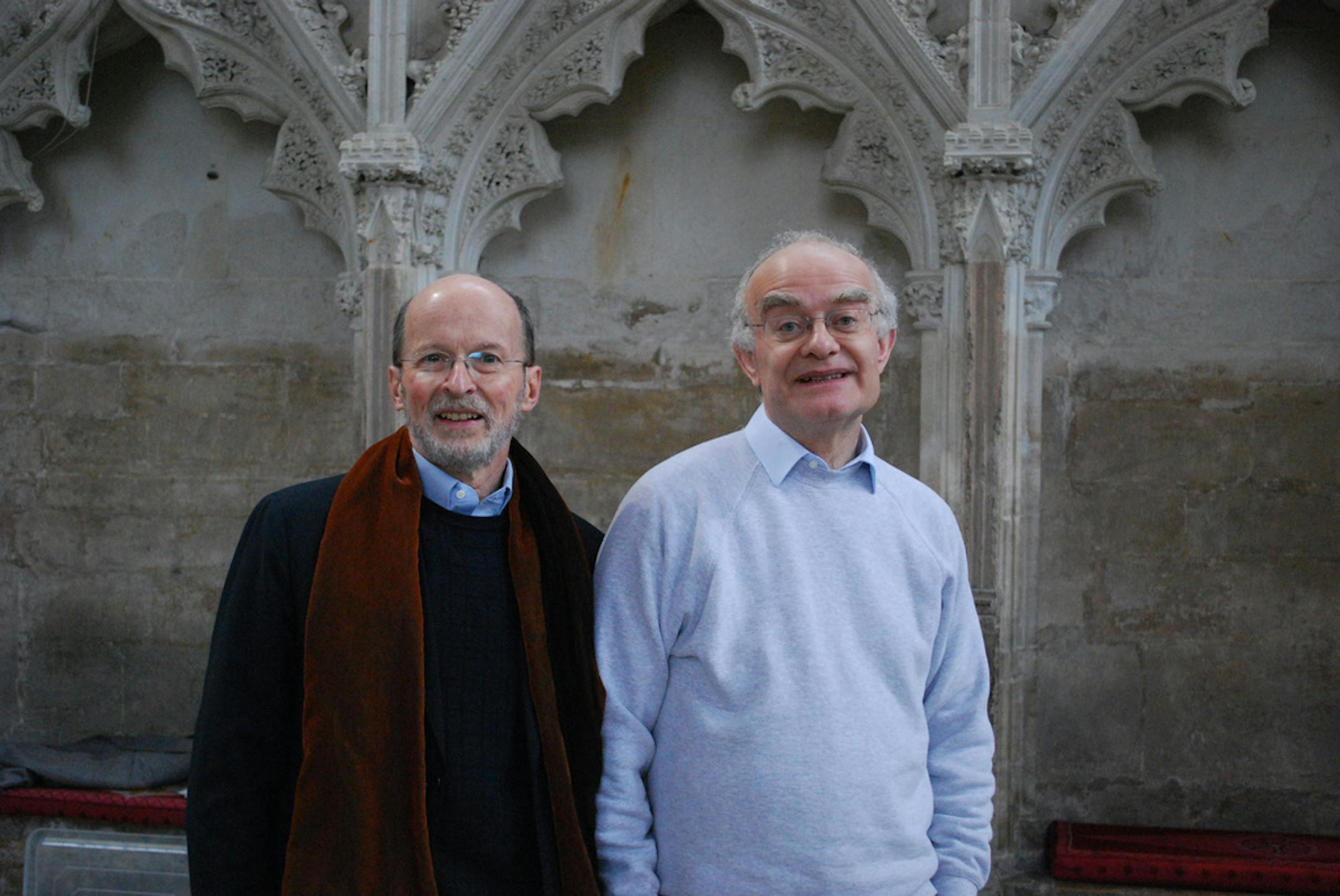 Philip Brunelle and John Rutter in 2009. Photo by Jennifer Bauer