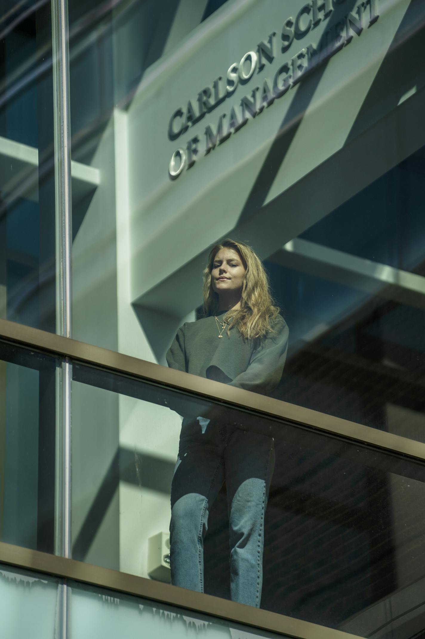 Audrey Flowers, U of M junior, had her summer internship in sales cancelled, which means less experience in her majors of marketing and entrepreneurial management. She poses near the Carlson School of Management where she goes for most of her classes.] RICHARD TSONG-TAATARII &#x2022; richard.tsong-taatarii@startribune.com