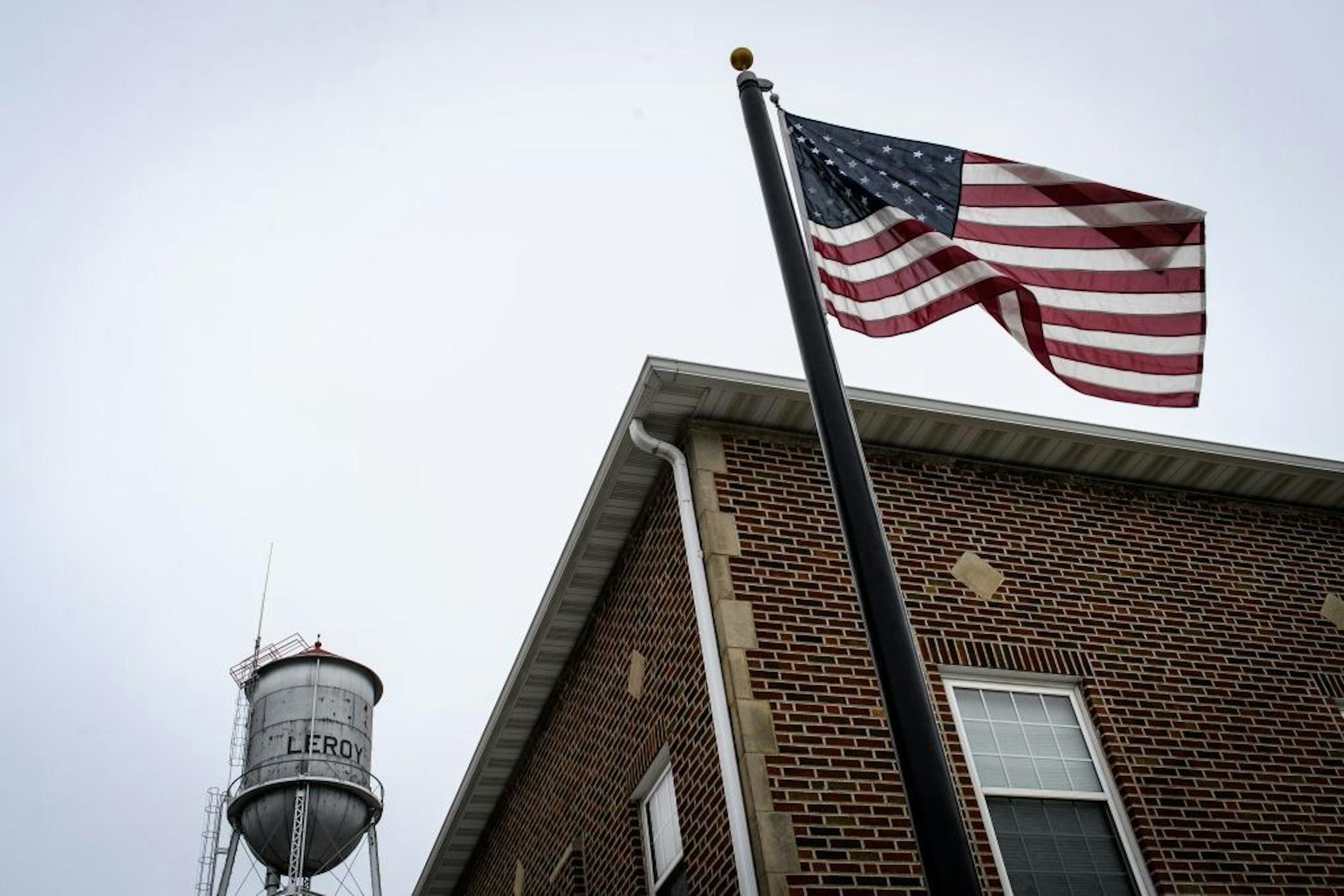 The town of Le Roy, Minn., one of several that helped Mower County swing to Trump in November.