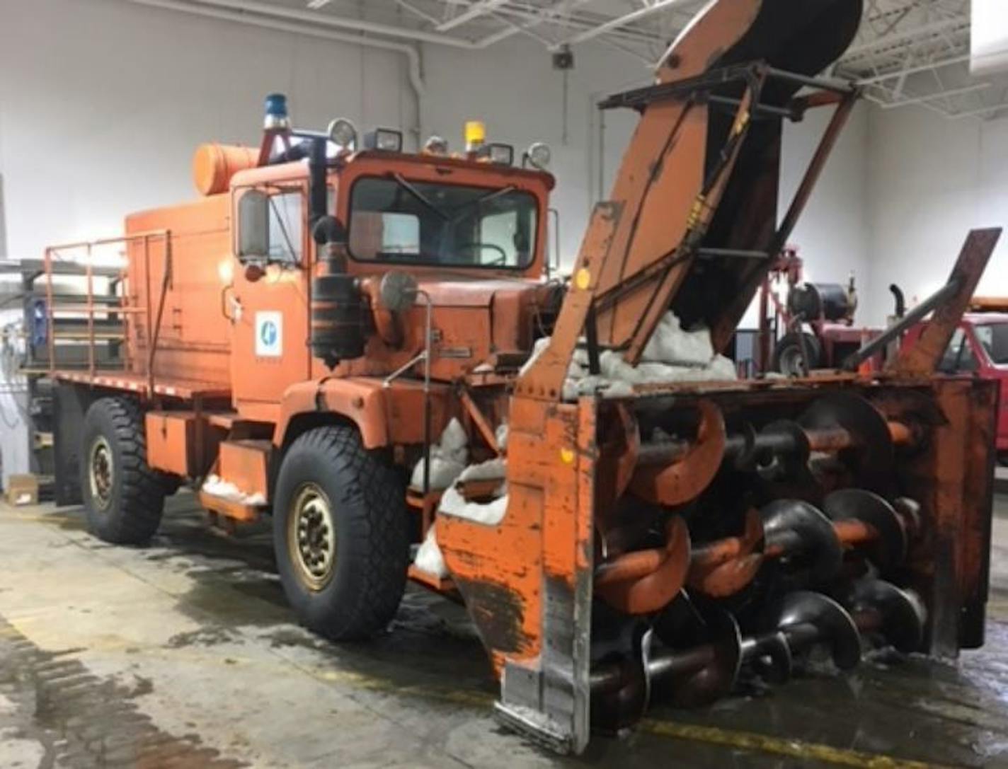 Herman is a truck mounted snowblower that, just like an old Timex watch, takes a licking and keeps on ticking. The powerful snowblower obtained in 1968 is one of the oldest pieces of equipment in MnDOT's arsenal of snow fighting machines, and one of the most dependable too, said Joe Groshens, supervisor of MnDOT's Spring Lake Park truck station.