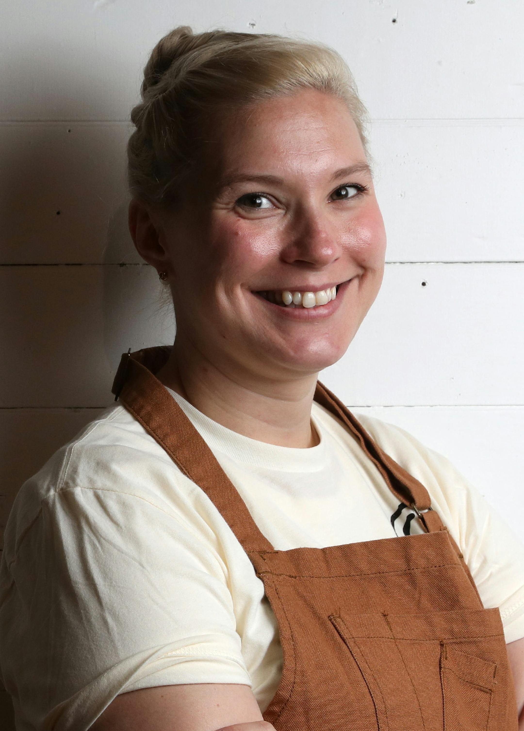 General manager and executive pastry chef Christina Kaelberer stood for a portrait. ] ANTHONY SOUFFLE &#xef; anthony.souffle@startribune.com Schwan's Co. is creating the ultimate dessert destination, the Edwards Dessert Kitchen, in the North Loop of Minneapolis. The restaurant will serve as a test kitchen for the Minnesota-based company to experiment with recipes for future products.