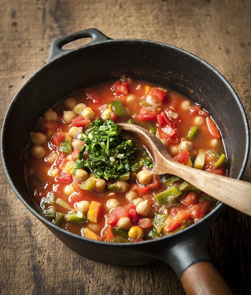 Hearty Tomato Soup With Parsley Sauce. Photo by Mette Nielsen * Special to the Star Tribune
