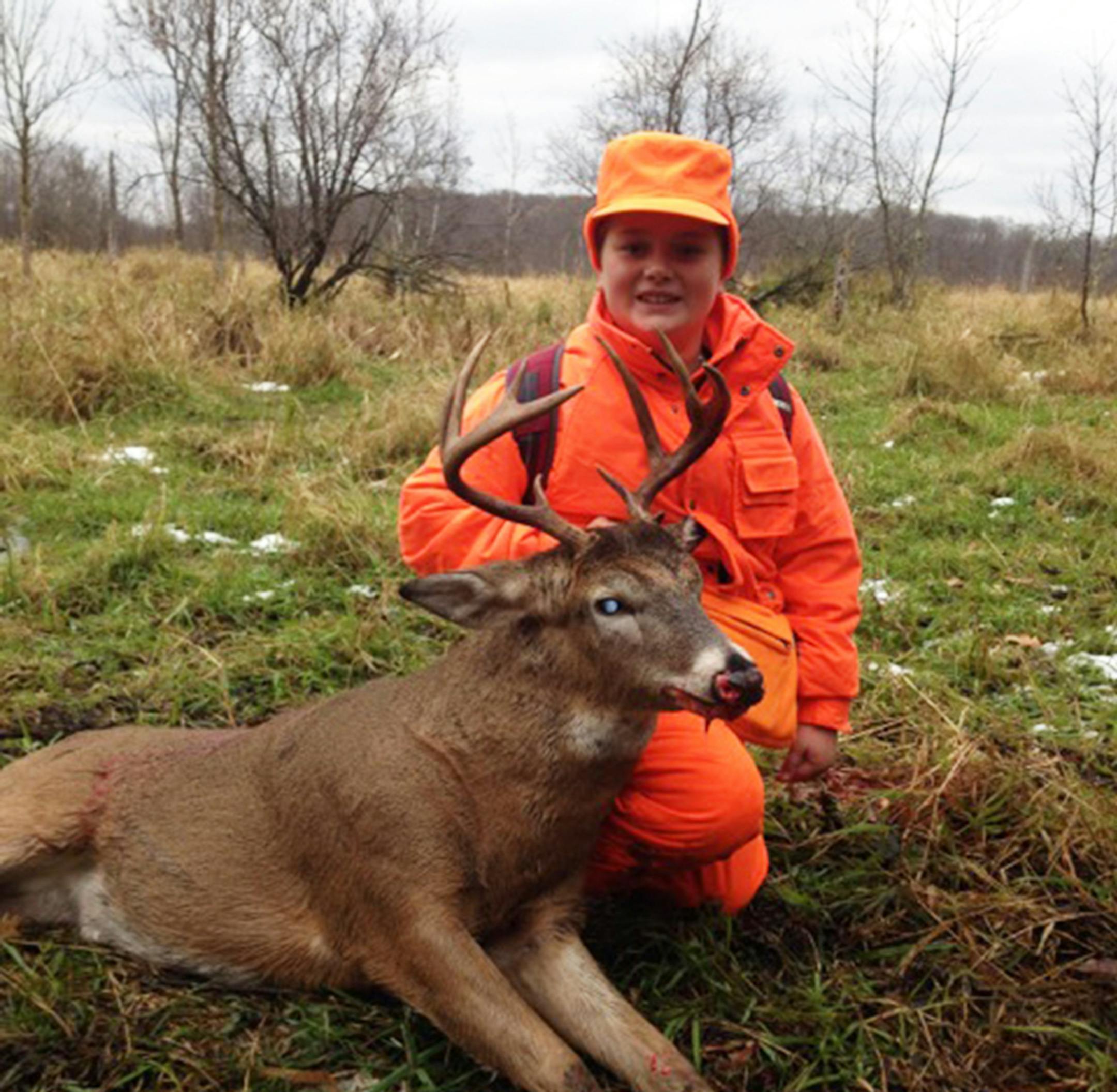 Lincoln Carlson, 13, of Big Lake, bagged this dandy buck on opening day.