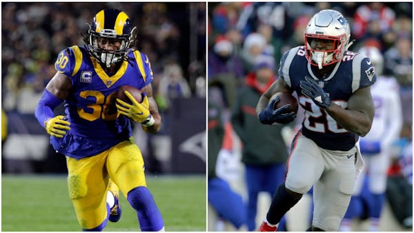 The Rams' Todd Gurley was a junior and the Patriots' Sony Michel was a freshman when the pair shared the backfield at Georgia. Now the former Bulldogs