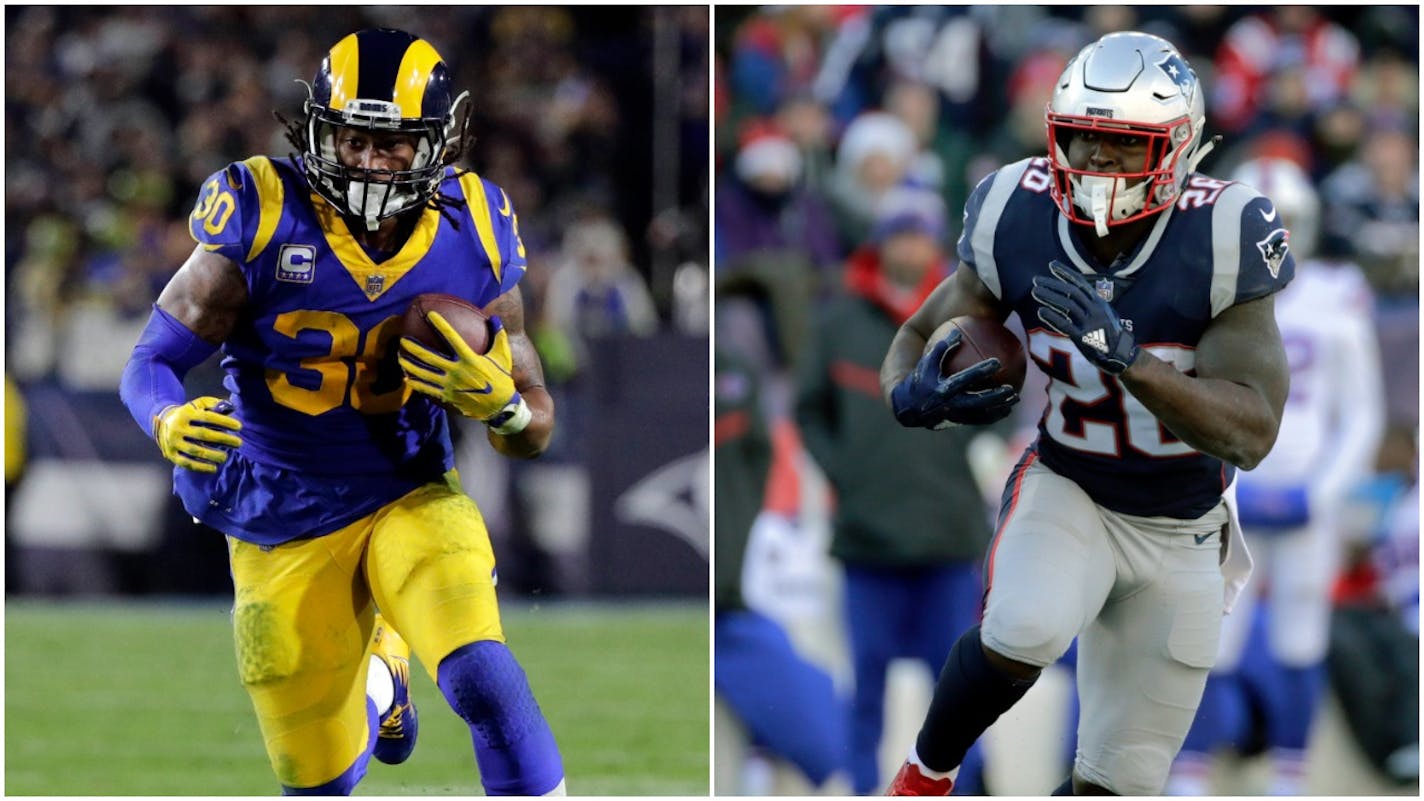 The Rams' Todd Gurley was a junior and the Patriots' Sony Michel was a freshman when the pair shared the backfield at Georgia. Now the former Bulldogs teammates will be on opposite sides when they meet Sunday in the Super Bowl.