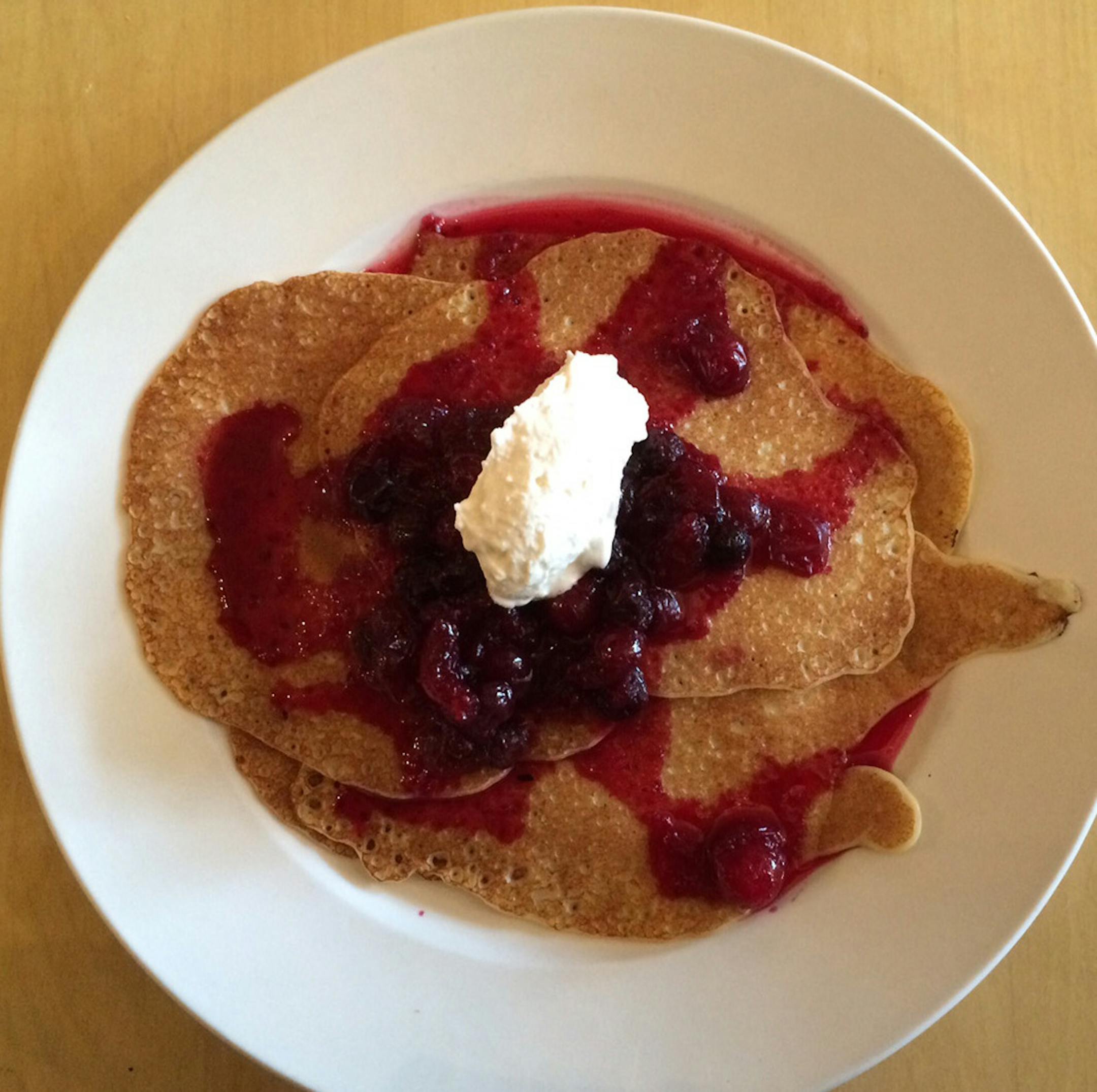 Pancakes at Blackbird. Credit Rick Nelson, Star Tribune