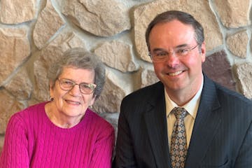 LaDonna Hoy, left, has retired as executive director of Interfaith Outreach after 40 years. Greg Hilding, right, became executive director this month.