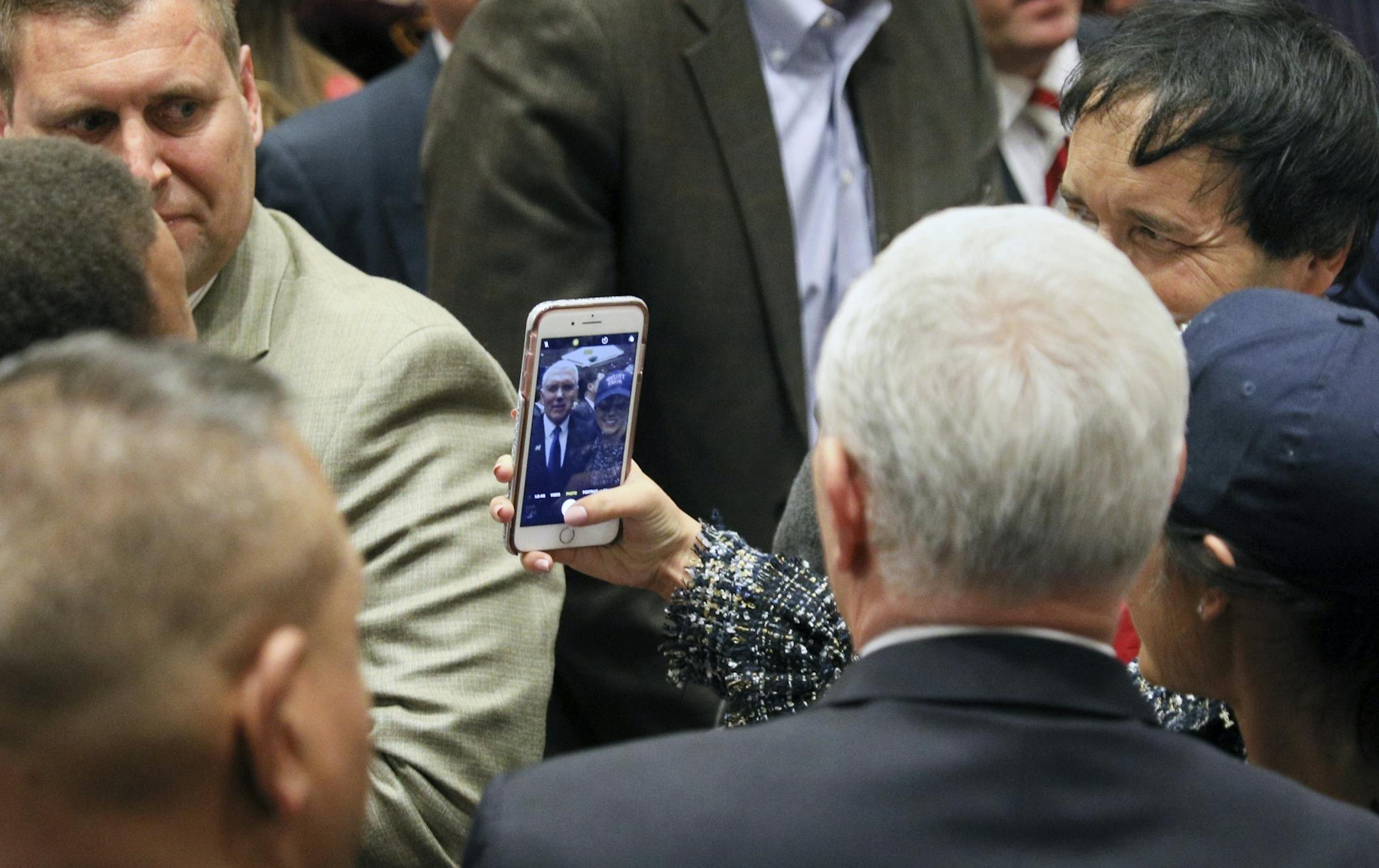 Vice President Mike Pence rallied Republicans in downtown Minneapolis Wednesday morning, selling the party's tax cuts and talking up the state of the U.S. economy under President Donald Trump.