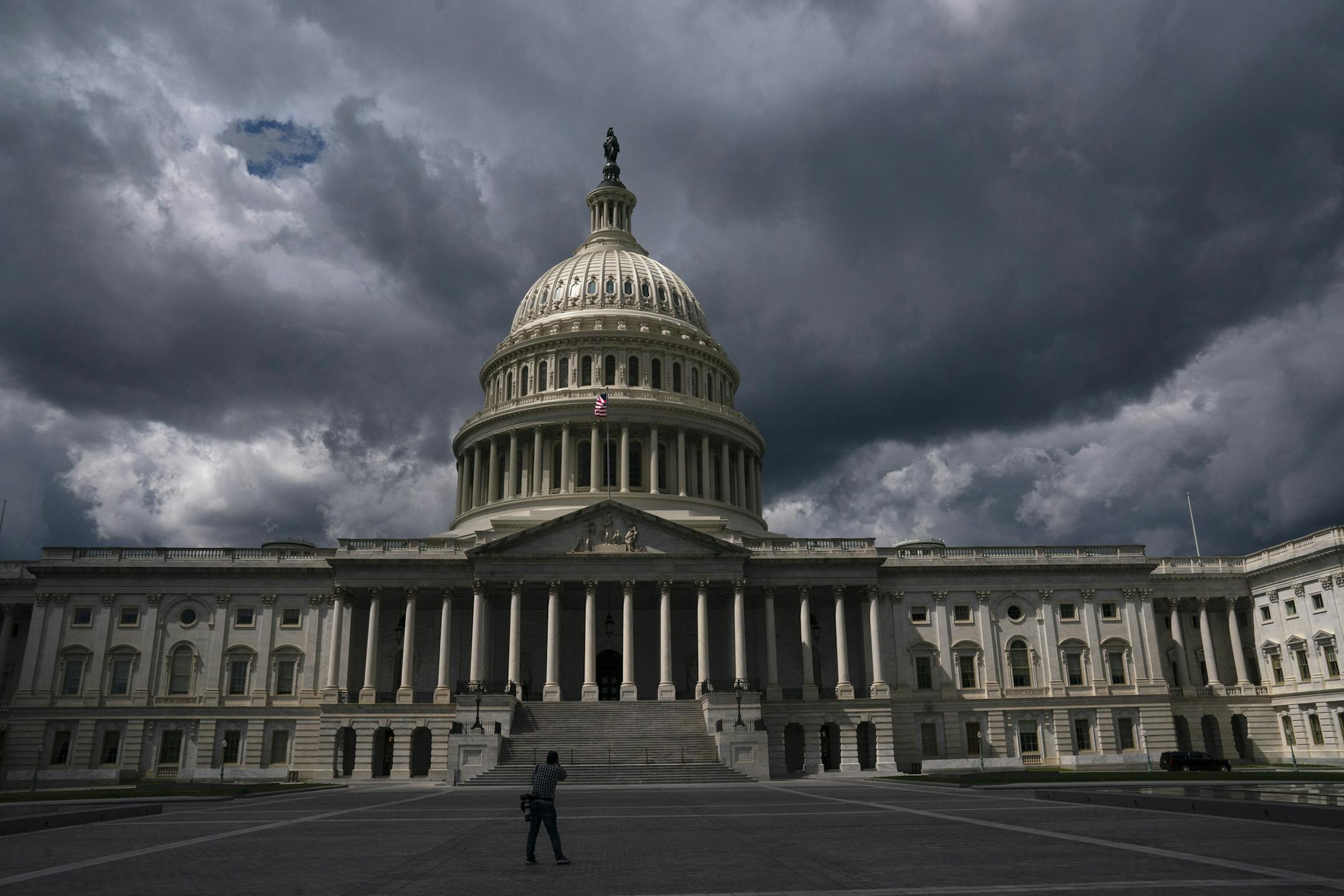 The United States Capitol building in Washington DC, on Thursday, April 9, 2020. With help from Congress uncertain, the Federal Reserve on Thursday took action on its own round of emergency measures to help the economy in the wake of the coronavirus pandemic. (Anna Moneymaker/The New York Times)