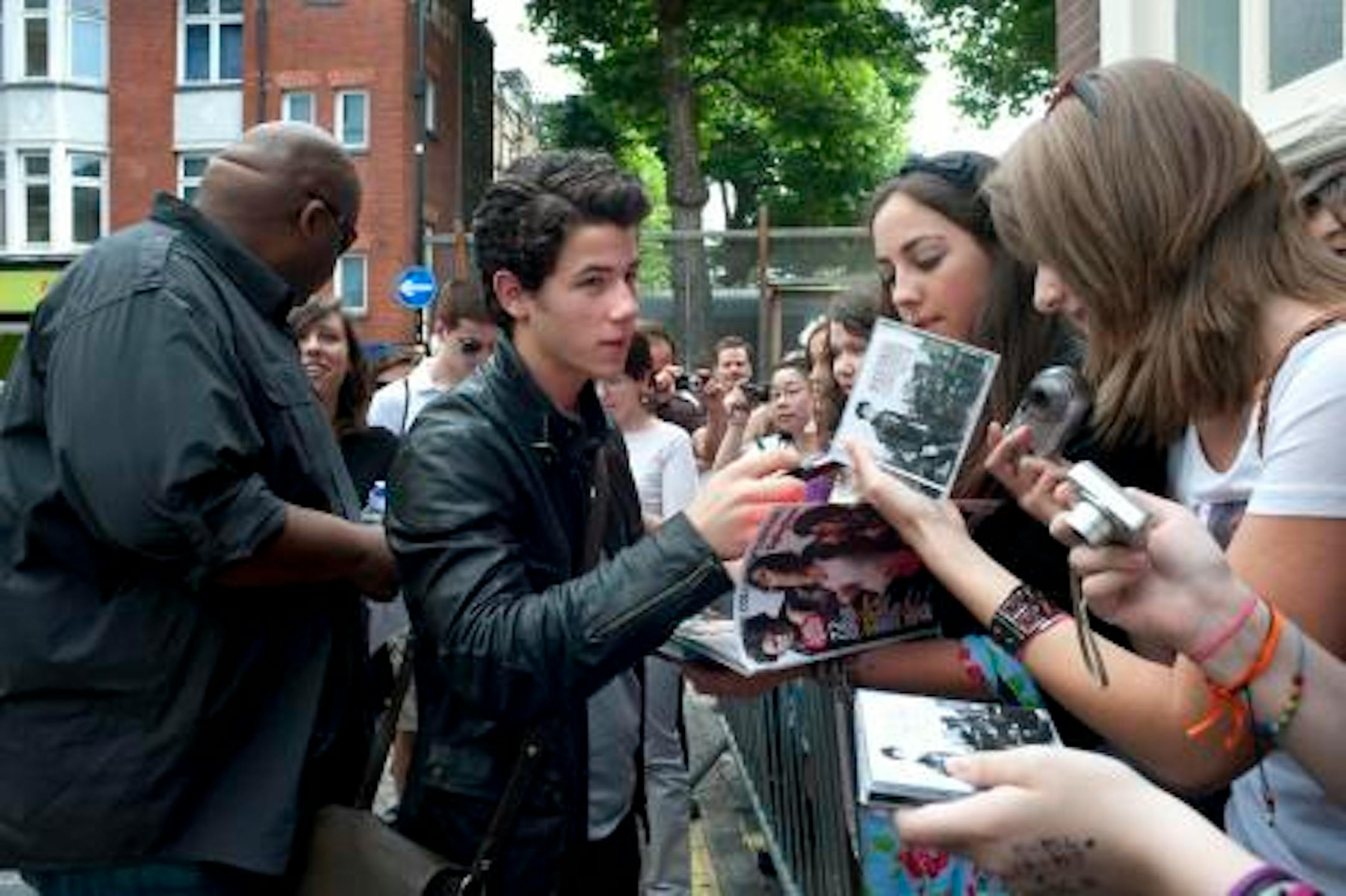 Nick Jonas: Kindly greeting the mesdemoiselles in London Credit: NYT