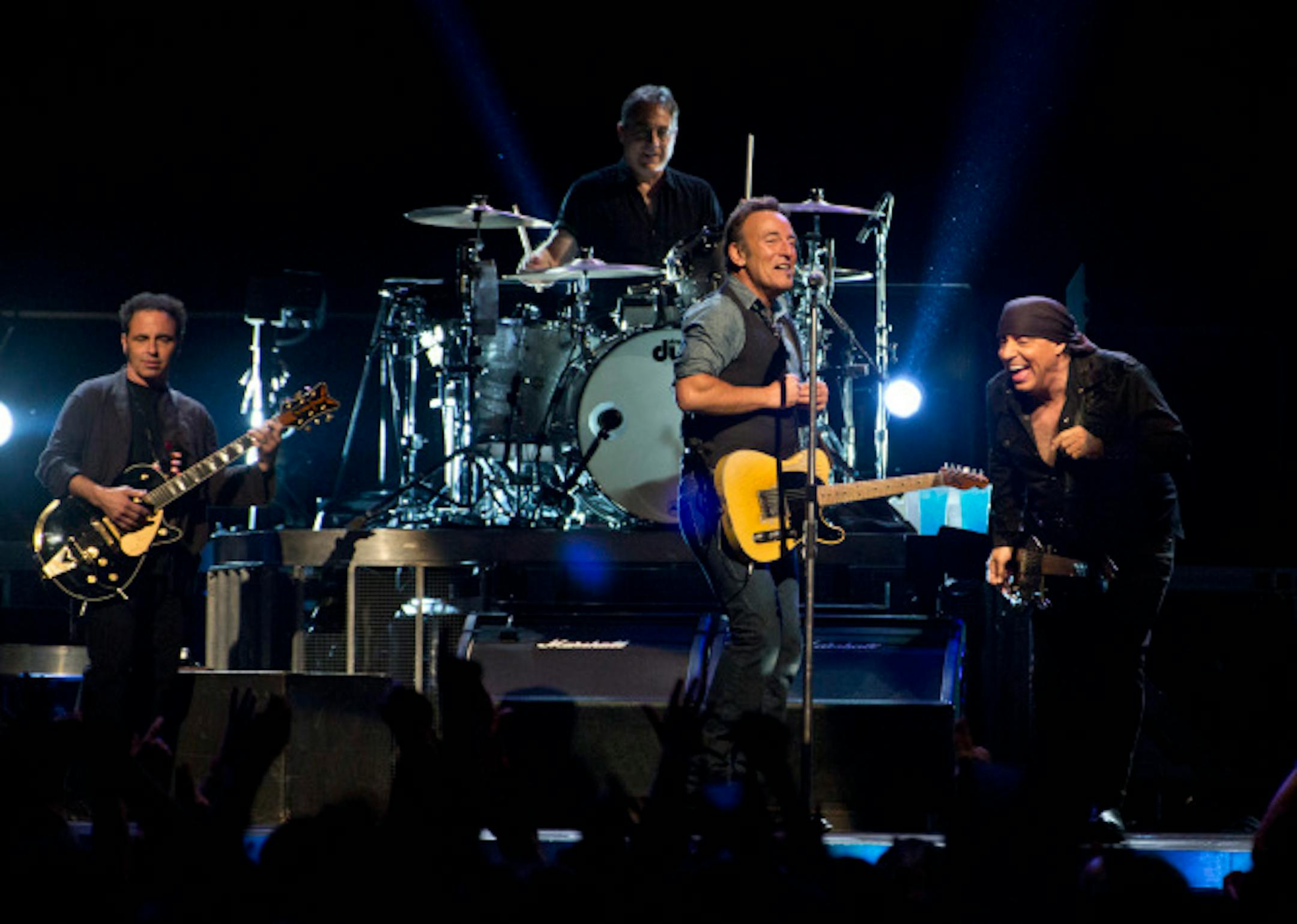Bruce Springsteen and his E Street pals at Xcel Energy Center in 2012. / Renee Jones Schneider, Star Tribune