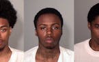 Deandray Easley (left to right), Vershone Hodges and Devontre Vann are each charged with first-degree criminal sexual assault, aggravated robbery and 