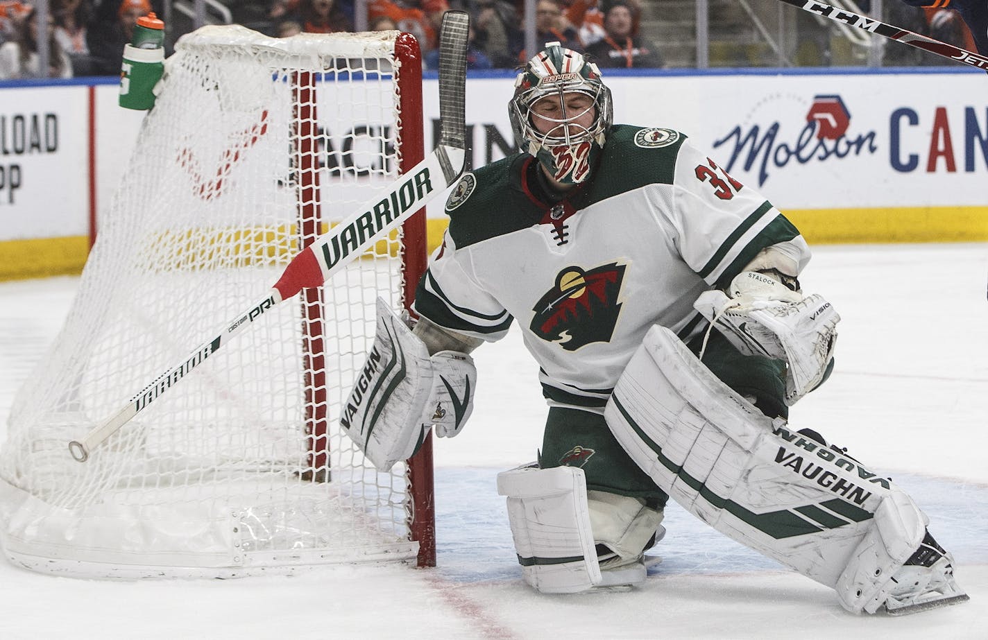 Wild goalie Alex Stalock is his team's nominee for the NHL"s Masterton Memorial Award.